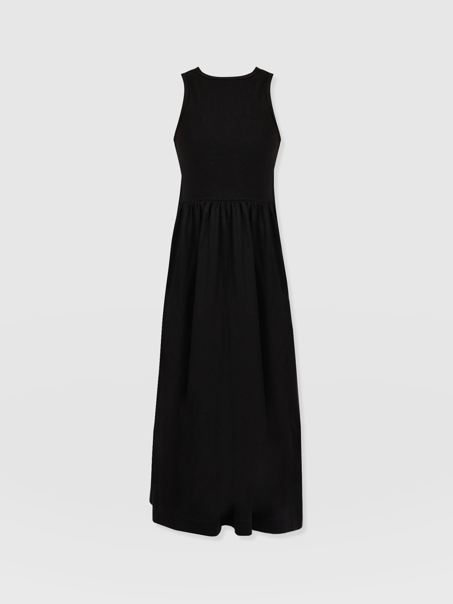 Ivy Full Skirt Sleeveless Dress Black - Women's Dresses | Saint + Sofia® UK